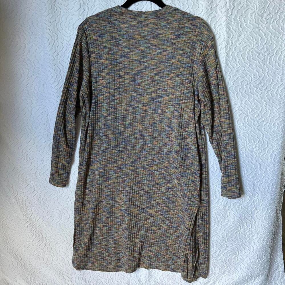 Another Reason Multicolor Long Ribbed Cardigan - image 6